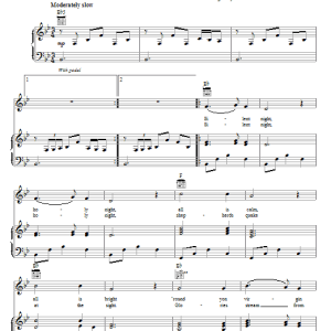 Casting Crowns Silent Night Musik Noten - Piano, Vocal & Guitar Chords - 67073-0