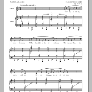 Cecil Armstrong Gibbs Silver Musik Noten - Piano & Vocal - 90965-0