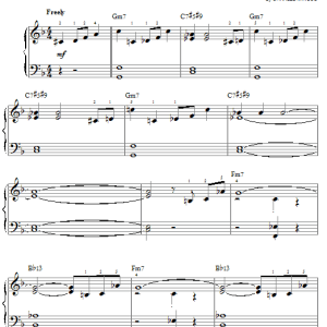 Charles Mingus Song With Orange Musik Noten - Easy Piano - 70042-0