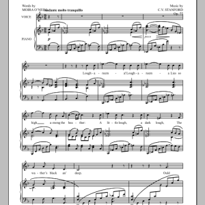 Charles Villiers Stanford The Fairy Lough Musik Noten - Piano & Vocal - 90929-0