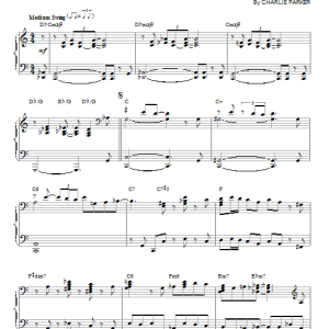 Charlie Parker Back Home Blues Musik Noten - Piano Solo - 152356-0