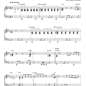 Charlie Parker Dewey Square (arr. Brent Edstrom) Musik Noten - Piano Solo - 164629-0