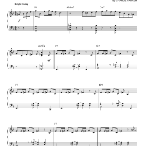 Charlie Parker Now's The Time (arr. Brent Edstrom) Musik Noten - Piano Solo - 164640-0