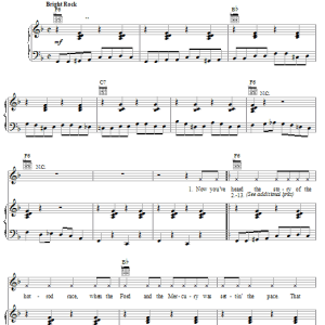 Charlie Ryan Hot Rod Lincoln Musik Noten - Piano, Vocal & Guitar Chords - 19878-0