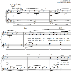 Chris Tomlin Indescribable (arr. Phillip Keveren) Musik Noten - Easy Piano - 67132-0
