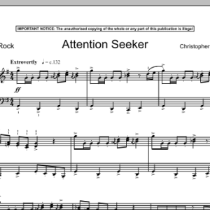 Christopher Norton Attention Seeker Musik Noten - Piano Solo - 90427-0