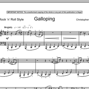 Christopher Norton Galloping Musik Noten - Piano Solo - 90401-0