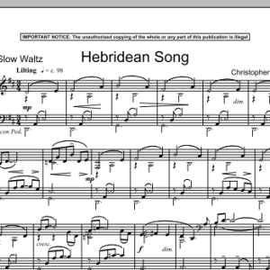 Christopher Norton Hebridean Song Musik Noten - Piano Solo - 90415-0