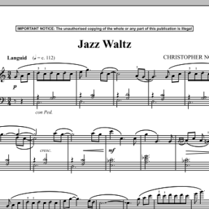 Christopher Norton Jazz Waltz Musik Noten - Piano Solo - 90354-0