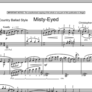 Christopher Norton Misty Eyed Musik Noten - Piano Solo - 90420-0