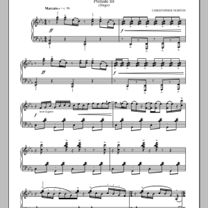 Christopher Norton Prelude III (Jingo) (from Rock Preludes) Musik Noten - Piano Solo - 90383-0
