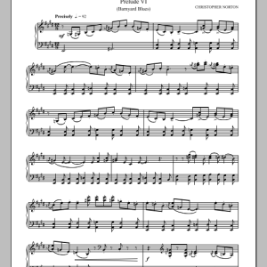 Christopher Norton Prelude VI (Barnyard Blues) (from Rock Preludes 2) Musik Noten - Piano Solo - 90616-0