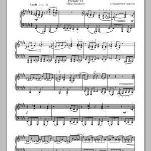 Christopher Norton Prelude VI (Blue Sneakers) (from Rock Preludes) Musik Noten - Piano Solo - 90378-0