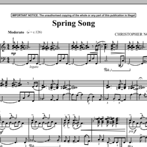 Christopher Norton Spring Song Musik Noten - Piano Solo - 90231-0