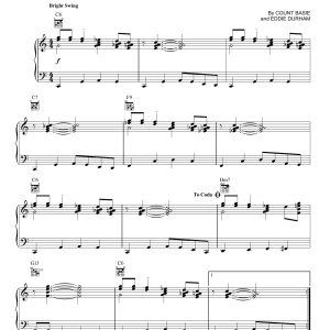 Count Basie Swingin' The Blues Musik Noten - Piano, Vocal & Guitar Chords - 152609-0