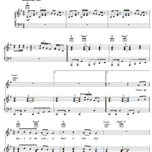 Darrell Evans Freedom Musik Noten - Piano, Vocal & Guitar Chords - 27383-0