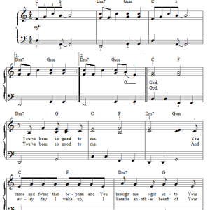 Darrell Evans So Good To Me Musik Noten - Easy Piano - 62663-0