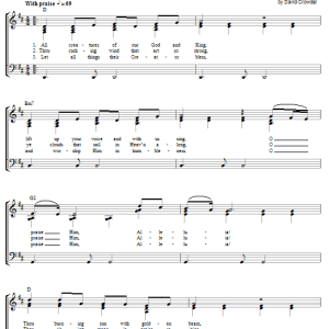 David Crowder All Creatures Of Our God And King Musik Noten - Piano, Vocal & Guitar Chords - 56665-0