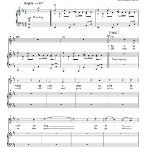 David Crowder Band Joy To The World Musik Noten - Piano, Vocal & Guitar Chords - 86554-0
