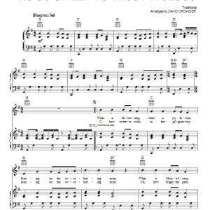 David Crowder Band Leaning On The Everlasting Arms / 'Tis So Sweet To Trust In Jesus Musik Noten - Piano, Vocal & Guitar Chords - 88706-0