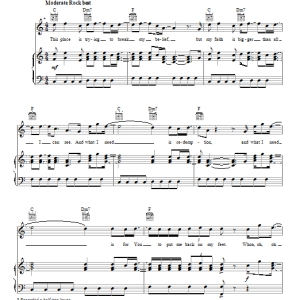 David Crowder Band Let Me Feel You Shine Musik Noten - Piano, Vocal & Guitar Chords - 88717-0