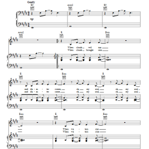 David Crowder Band Never Let Go Musik Noten - Piano, Vocal & Guitar Chords - 71974-0