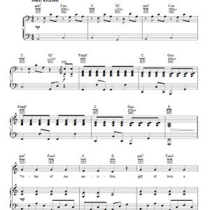 David Crowder Band Oh, Great Love Of God Musik Noten - Piano, Vocal & Guitar Chords - 88715-0