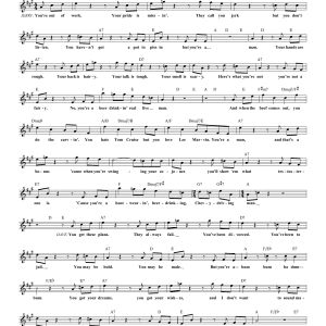 David Yazbek Man (from The Full Monty) Musik Noten - Lead Sheet / Fake Book - 85449-0