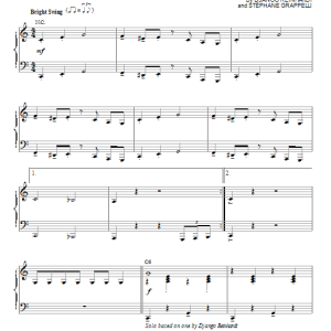 Django Reinhardt Swing De Paris (arr. Brent Edstrom) Musik Noten - Piano Solo - 90098-0
