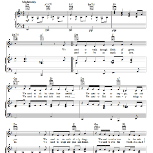 Dolly Parton We Used To Musik Noten - Piano, Vocal & Guitar Chords - 67598-0