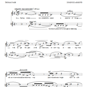 Dominick Argento in Spring comes Musik Noten - Piano & Vocal - 96060-0