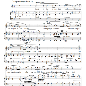 Dominick Argento Spring is like a perhaps hand Musik Noten - Piano & Vocal - 96208-0