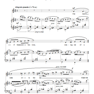 Dominick Argento who knows if the moon's a balloon Musik Noten - Piano & Vocal - 96205-0