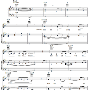 Don Moen Heal Me O Lord Musik Noten - Piano, Vocal & Guitar Chords - 24615-0