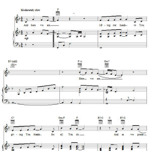 Don Moen Here We Are Musik Noten - Piano, Vocal & Guitar Chords - 24621-0