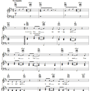 Don Moen Hiding Place Musik Noten - Piano, Vocal & Guitar Chords - 62411-0