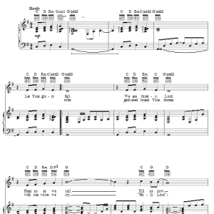 Don Moen Let Your Glory Fall Musik Noten - Piano, Vocal & Guitar Chords - 24616-0
