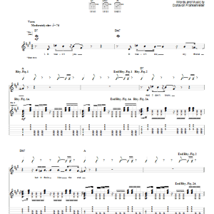Donavon Frankenreiter Bend In The Road Musik Noten - Guitar Tab - 58384-0
