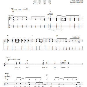 Donavon Frankenreiter Swing On Down Musik Noten - Guitar Tab - 58409-0