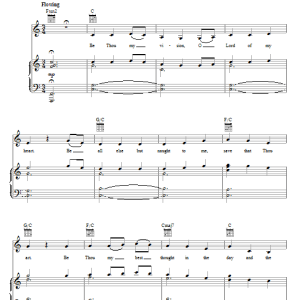 Eden's Bridge Be Thou My Vision Musik Noten - Piano, Vocal & Guitar Chords - 70013-0