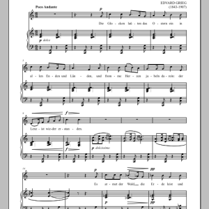Edvard Grieg Osterlied Musik Noten - Piano & Vocal - 90342-0