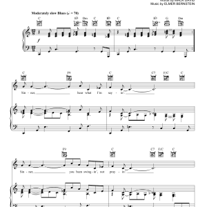 Elmer Bernstein Walk On The Wild Side Musik Noten - Piano, Vocal & Guitar Chords - 29058-0