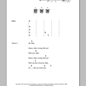 Eric Clapton Baby What's Wrong Musik Noten - Guitar Chords/Lyrics - 79479-0