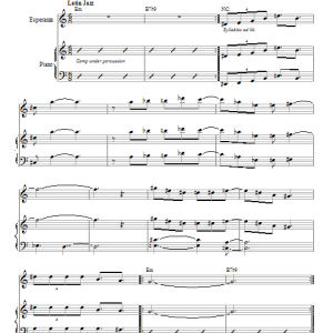 Esperanza Spalding Chacarera Musik Noten - Piano & Vocal - 88370-0