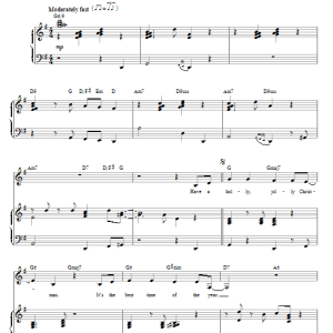 Faith Hill A Holly Jolly Christmas Musik Noten - Piano & Vocal - 84870-0