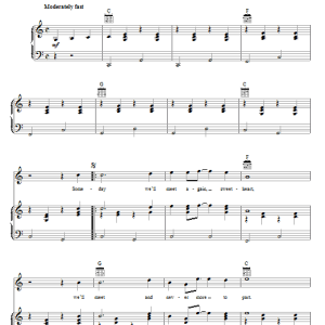 Flatt & Scruggs We'll Meet Again Sweetheart Musik Noten - Piano, Vocal & Guitar Chords - 66887-0