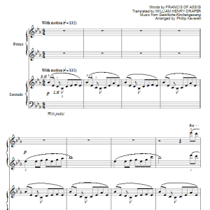 Francis Of Assisi All Creatures Of Our God And King (arr. Phillip Keveren) Musik Noten - Piano Solo - 180284-0