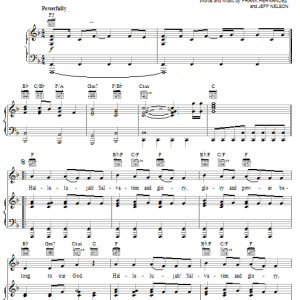 Frank Hernandez Hallelujah, Salvation And Glory Musik Noten - Piano, Vocal & Guitar Chords - 22224-0