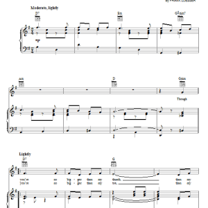 Frank Loesser Thumbelina Musik Noten - Piano, Vocal & Guitar Chords - 69254-0