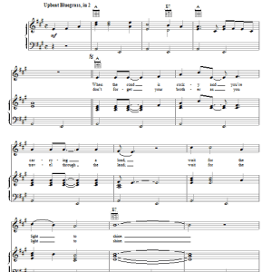 Fred Rose Wait For The Light To Shine Musik Noten - Piano, Vocal & Guitar Chords - 73554-0